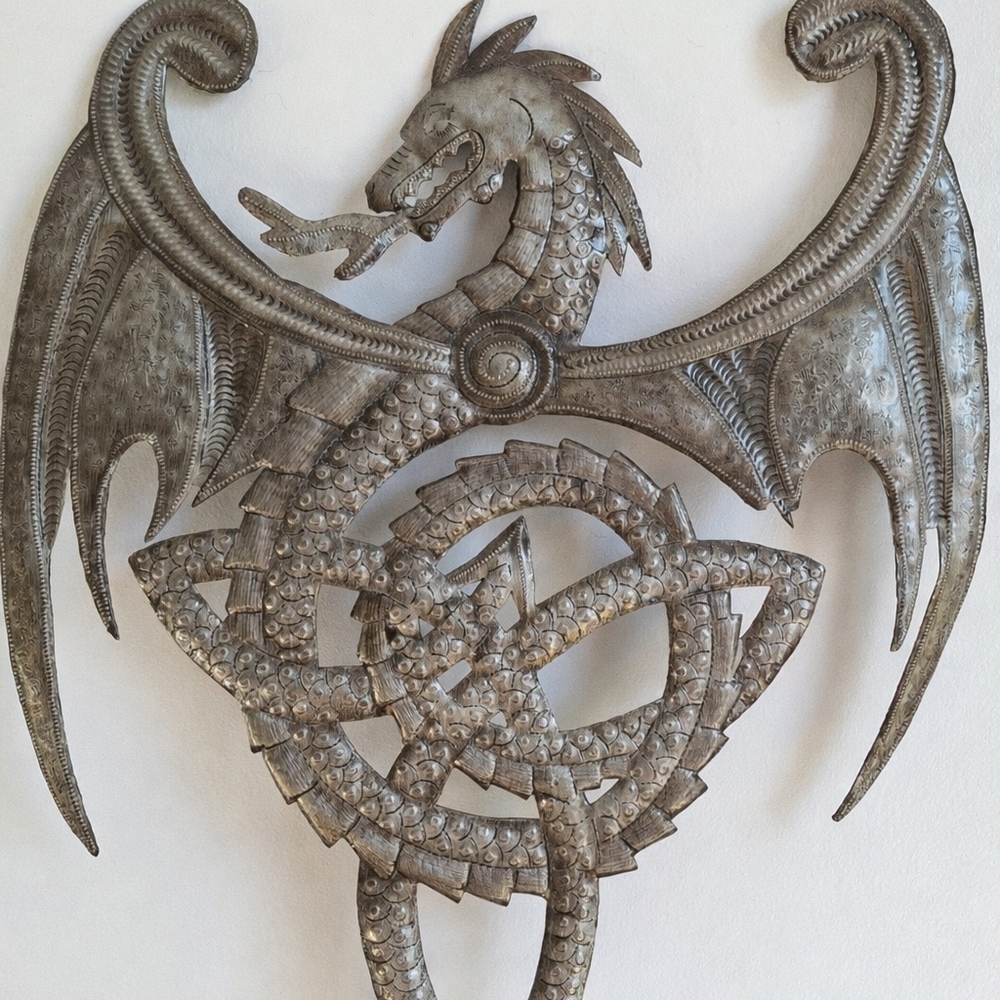 Silver Dragon Wall Art
